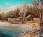 купить На берегу реки Уса масло,холст