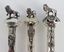 4 ANTIQUE RUSSIAN JEWISH SILVER TORAH POINTER LOT