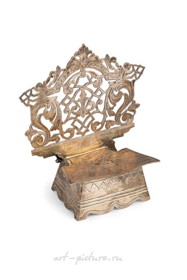 Русское серебро , Серебряная солонка-трон, Кострома, 1899-1905, мастер И.А. ...