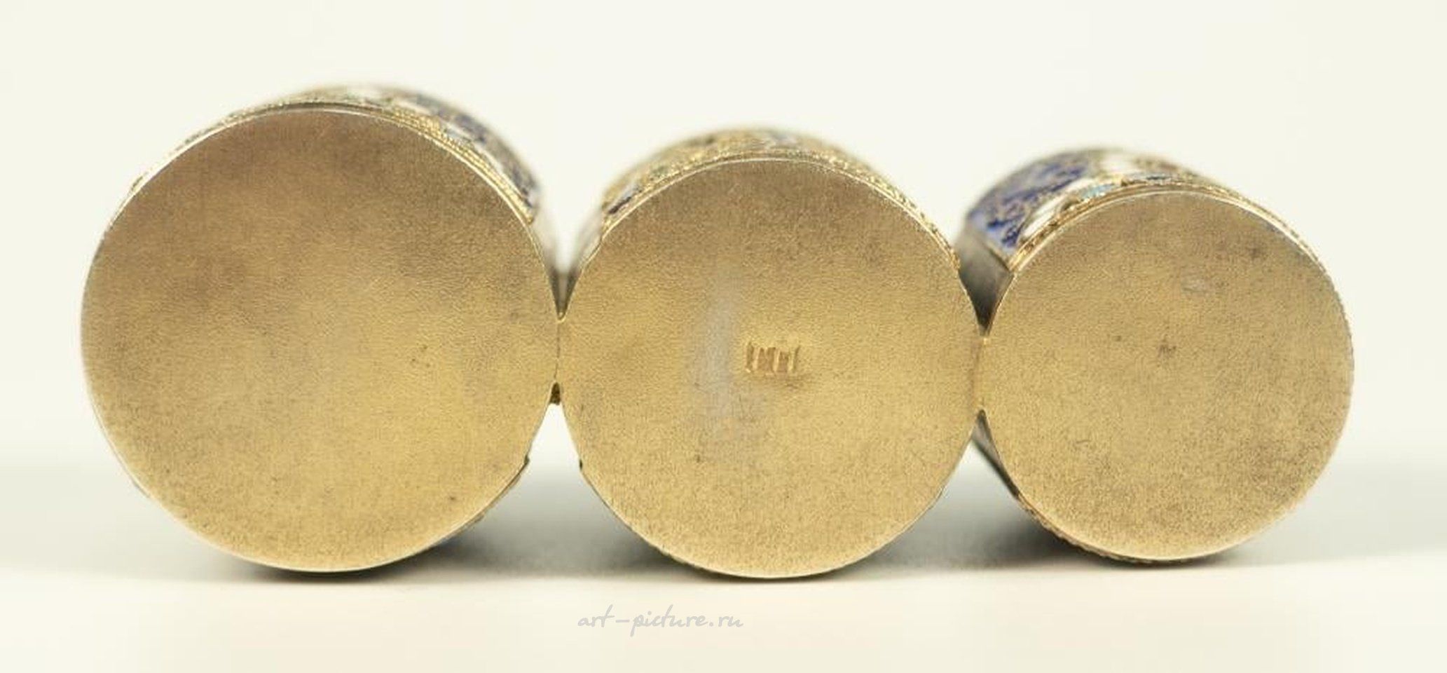 Русское серебро , Держатель для монет с тремя отделениями.