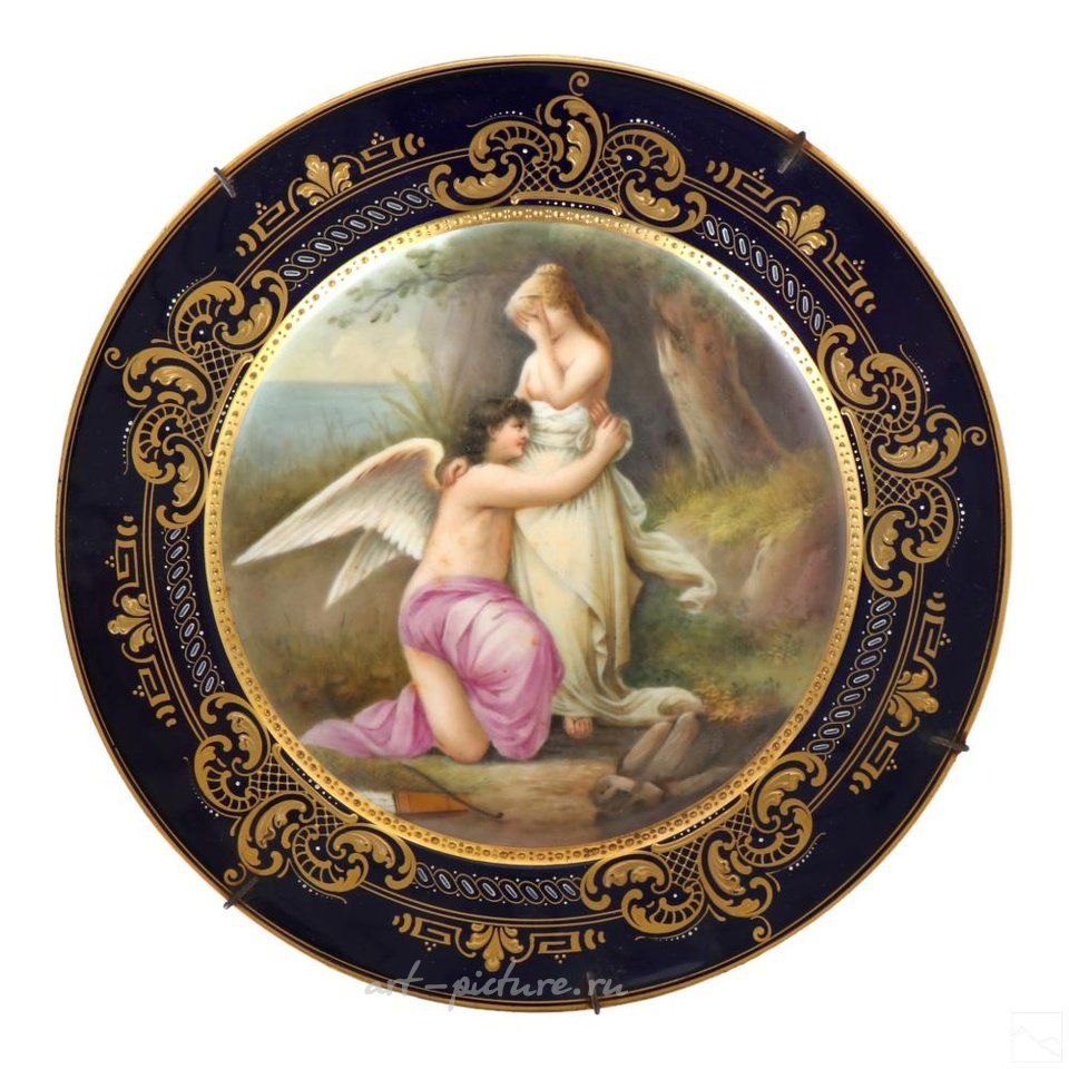 Royal Vienna Porcelain , Royal Vienna Porcelain Neoclassical Cabinet Plate