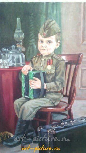 Костюмированный портрет мальчика Холст, масло 