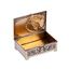 Редкая русская литая серебряная позолоченная сигарная коробка "Богатырь"