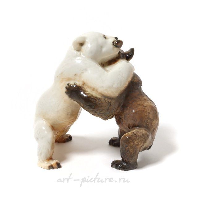 Фигура "Медвежата". Porzellan Manufaktur Allach