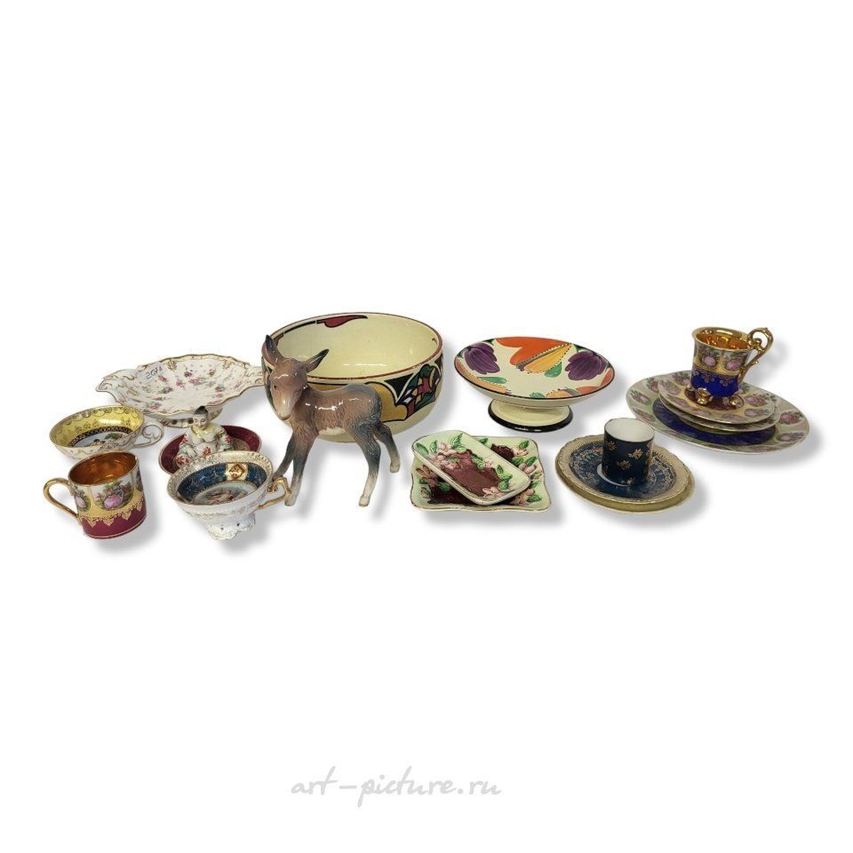 Royal Vienna Porcelain , A MIXED COLLECTION OF CONTINENTAL AND BRITISH DECORATIVE CER...