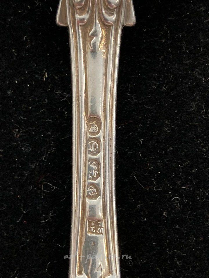 Русское серебро , Серебряная ложка для джема модели "униплат" из серебра 950 пробы. Длина...