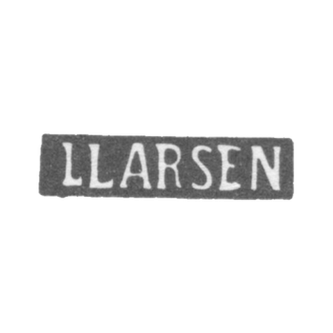 Клеймо мастера Ларсен Л. - Рига - инициалы "LLARSEN" - 1885 г.