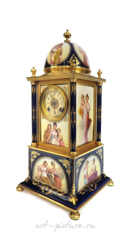 Royal Vienna Porcelain , STUNNING ROYAL VIENNA PORCELAIN CLOCK, CIRCA 1880