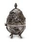 THE IMPERIAL RUSSIAN SILVER HUNTING EGG BY CYPRIAN LABECKI, ...