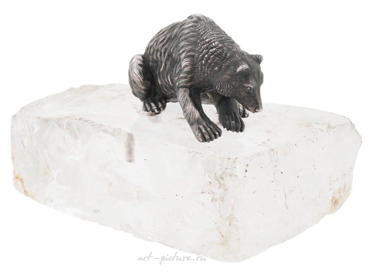 Русское серебро , Русская стерлинговая серебряная фигурка медведя