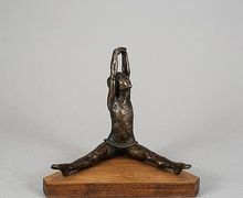 "Gymnast." Limited edition. Height - 17 cm. Base dimensions: 19.5 x 15 cm.