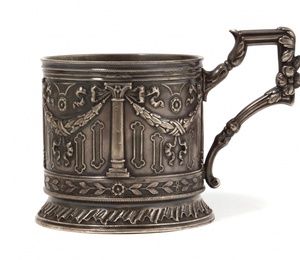 Silver cup holder Klingert Gustav Gustavovich, Russia, 1899-1908.
