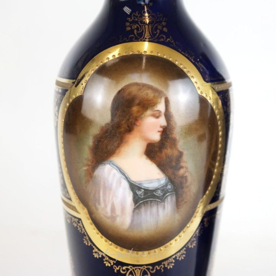 Royal Vienna , Австрийские вазы из королевской Вены, 6 шт.