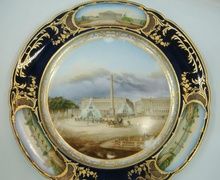 Тарелка живописная c маpкиpовкoй Fеuillеt