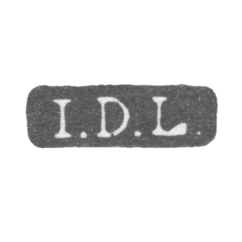 The stigma of the master Lindvist Johann Didrich - Leningrad - initials "I.D.L."