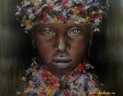 Acrylic African. (Acrylic paper)