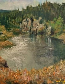 купить Чусовая в посёлке Чусовой масло,холст