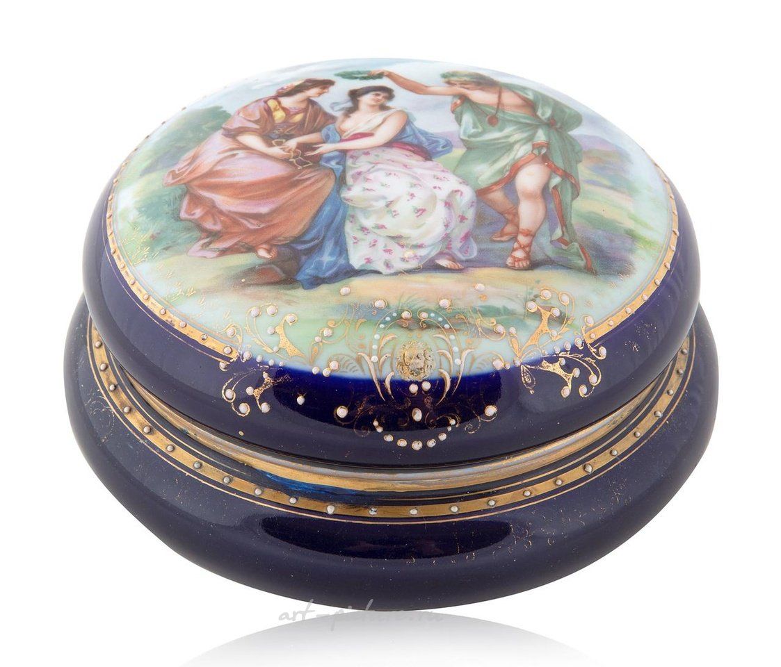 Royal Vienna Porcelain , ROYAL VIENNA VANITY BOX, ACKERMANN & FRITZE, CIRCA LATE 19TH...