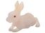 Русская резная фигурка кролика из халцедона, выполненная вручную