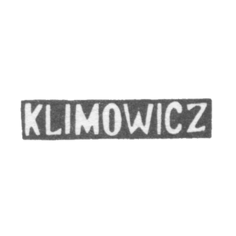 Клеймо мастера Климович - Минск - инициалы "KLIMOWICZ" - 1889 г.