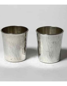 Пара массивных серебряных стопок, 5 х 4,5 см, Швеция, г. Стокгольм, Borgila