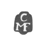 The stigma of the master Mansfeld Christopher II - Tallinn - initials "CMF" - 1715-1740.
