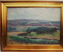 Арнольд Крог. Летняя вилла Vrads в датской пустоши. Врадс 1920 с посвящением Axel Berg