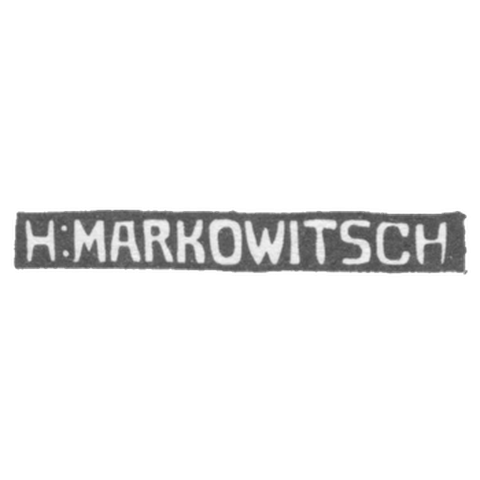Клеймо мастера Маркович Хирш - Таллин - инициалы "H:MARKOWITSCH" - 1920-1940 гг.
