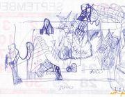Drawing 7 ink, paper