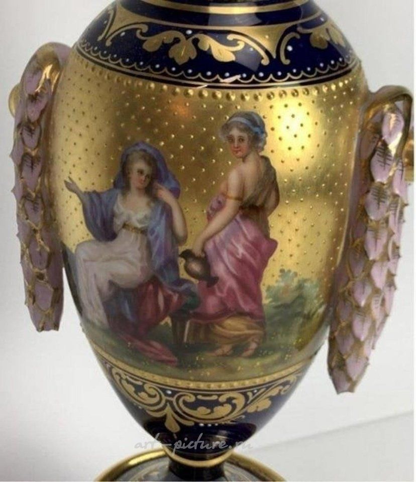 Royal Vienna Porcelain , 19TH C. ROYAL VIENNA VASE