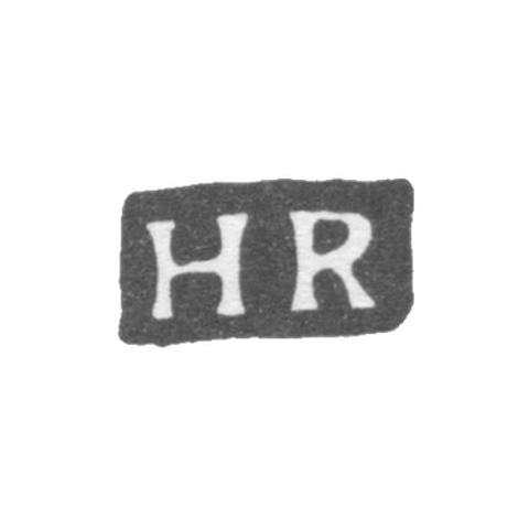 The stigma of the master Russel Henry Franz - Leningrad - initials "HR"
