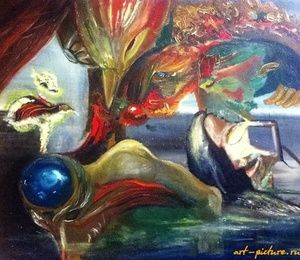 Immersion of prometheus oil canvas