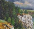 купить Вид с горы масло,холст