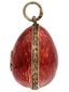 RUSSIAN GUILLOCHE ENAMEL GILT SILVER EGG PENDANT