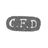 The stigma of the master of girls Karl Friedrich - Leningrad - initials "C.F.D"