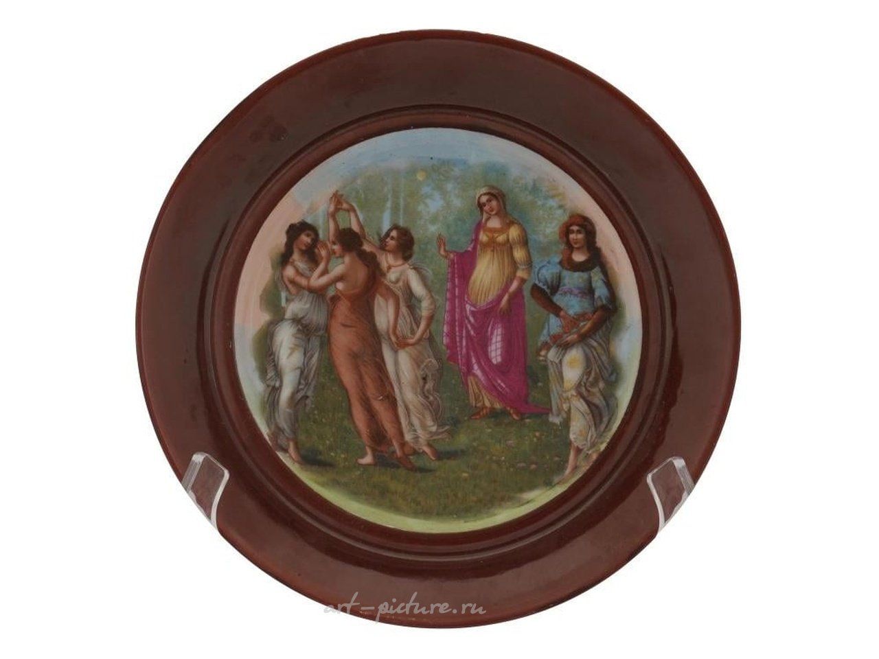 Royal Vienna Porcelain , ANTIQUE ART NOUVEAU PORCELAIN DECORATIVE PLATES