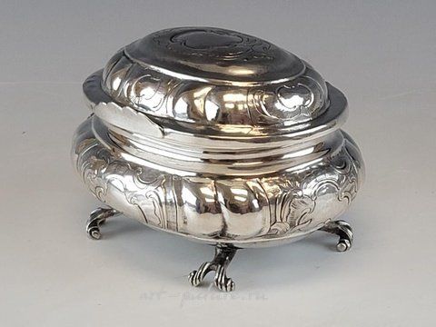 Русское серебро, Редкий антикварный русский серебряный ящик 18 века, 1766 год