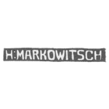 The stigma of the master Markovich Hirsch - Tallinn - initials "H: Markowitsch" - 1920-1940.