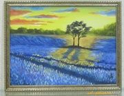 Lavender field canvas, oil