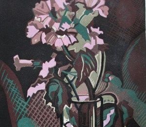 Bouquet.Tsv.linocut.45x30 cm