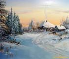 Статуэтка Winter oil, canvas