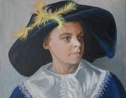 Portrait of son canvas, oil