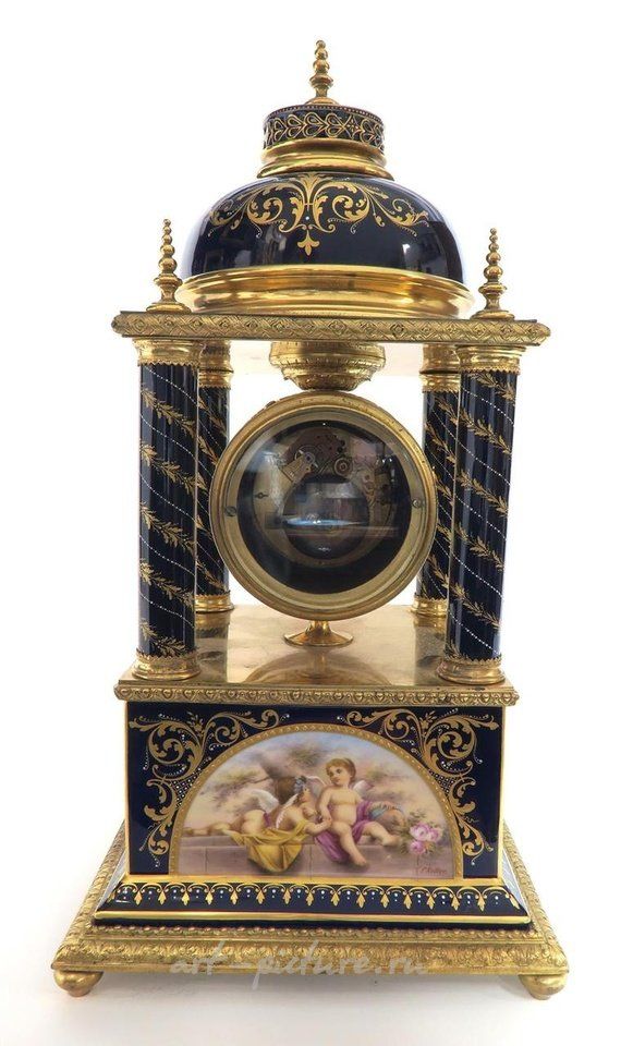 Royal Vienna Porcelain , A LARGE 19TH C. AUSTRIAN ROYAL VIENNA CLOCK