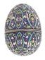 RUSSIAN 84 GILT SILVER ENAMEL EASTER EGG BOX