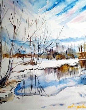 купить Веснв бумага, акварель 