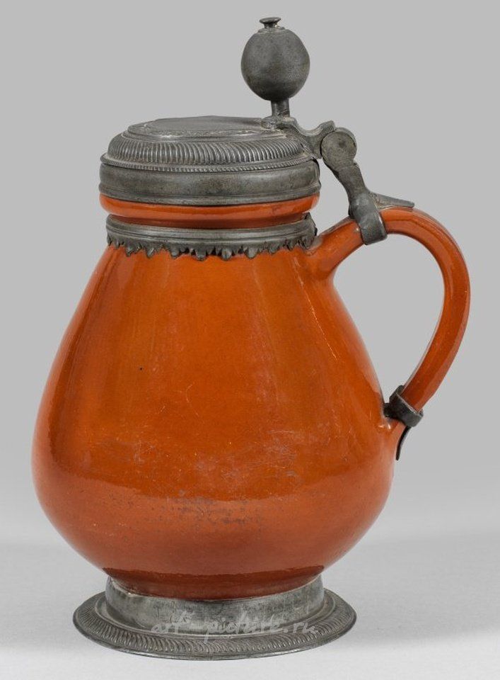 Rare Altenburger pear jug with Naumburg mounting.