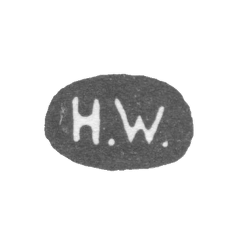 The stigma of the master Vigstrom Henry - Leningrad - initials "H.W."