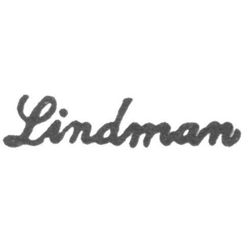 The stigma of the master Lindman Sven Peter - Leningrad - initials "Lindman"