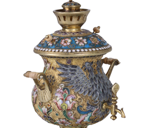 Silver miniature Samovar. Vasily Konovalenko