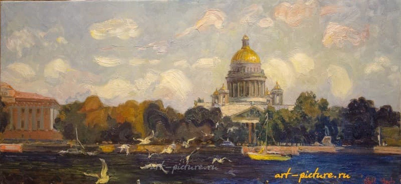 Парадный Петербург масло, холст
